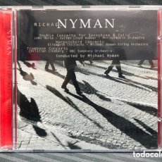 CDs de Música: MICHAEL NYMAN - CONCERTOS: DOUBLE CONCERTO FOR SAXOPHONE & CELLO, HARPSICHORD CONCERTO (CD). Lote 378533869
