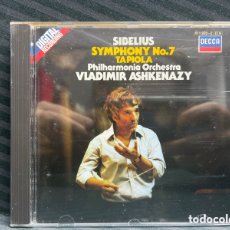 CDs de Música: SIBELIUS - PHILHARMONIA ORCHESTRA, VLADIMIR ASHKENAZY - SYMPHONY NO.7 / TAPIOLA (CD, ALBUM). Lote 378539194