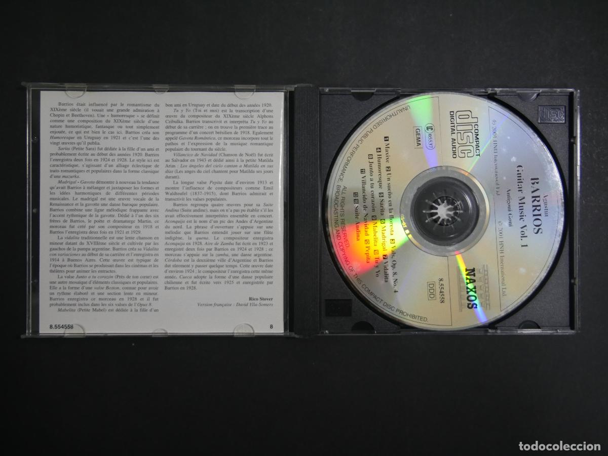 Music CDs: CD Agust&iacute;n Barrios - Guitar Music Vol 1 - Antigoni Goni - Naxos
