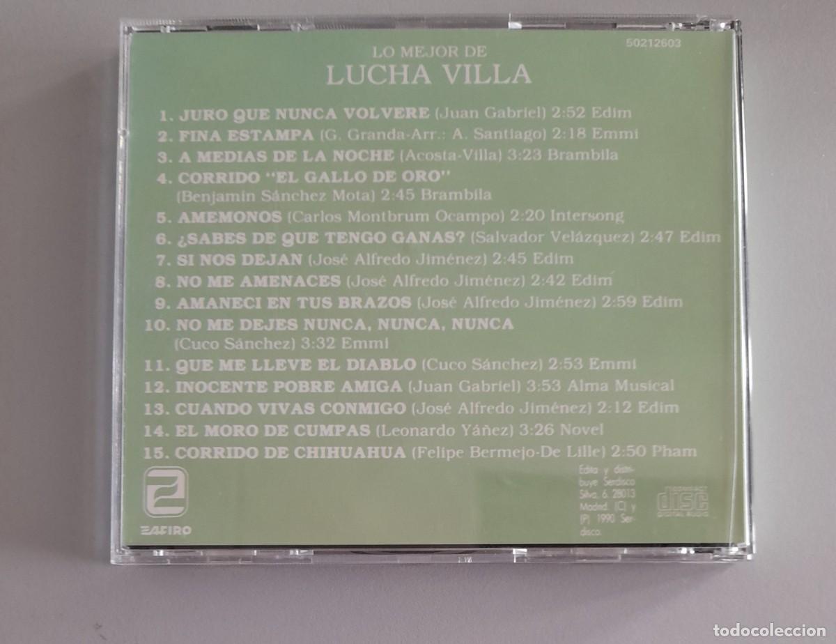 CDs de m&uacute;sica: LUCHA VILLA, LO MEJOR - Foto 2