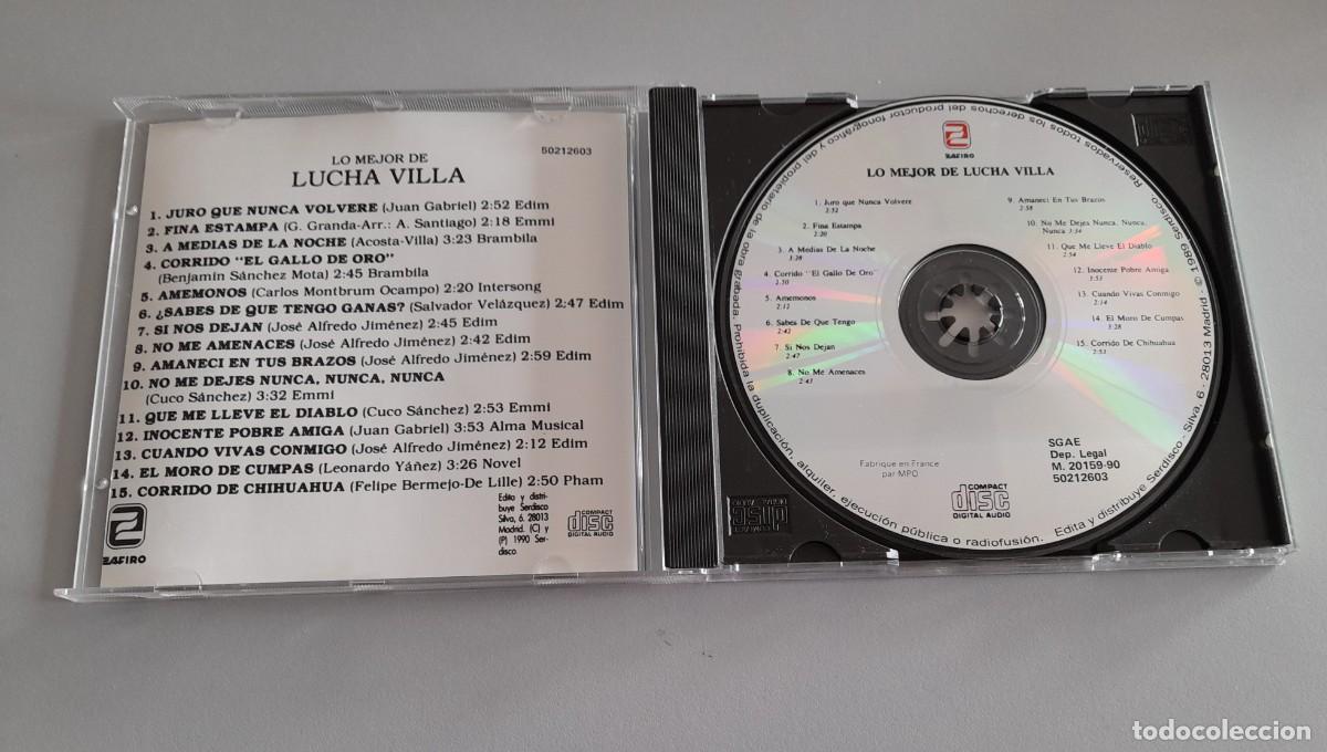 CDs de m&uacute;sica: LUCHA VILLA, LO MEJOR - Foto 3