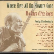 CDs de Música: THE SONGS OF PETE SEEGER, WHERE HAVE ALL THE FLOWERS GONE - VARIOS (BOX SET, 2 CD'S + 2 LIBRETOS). Lote 379291004