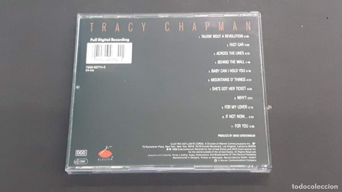 CDs de m&uacute;sica: CD TRACY CHAPMAN - 1988 - ED. USA - Foto 3