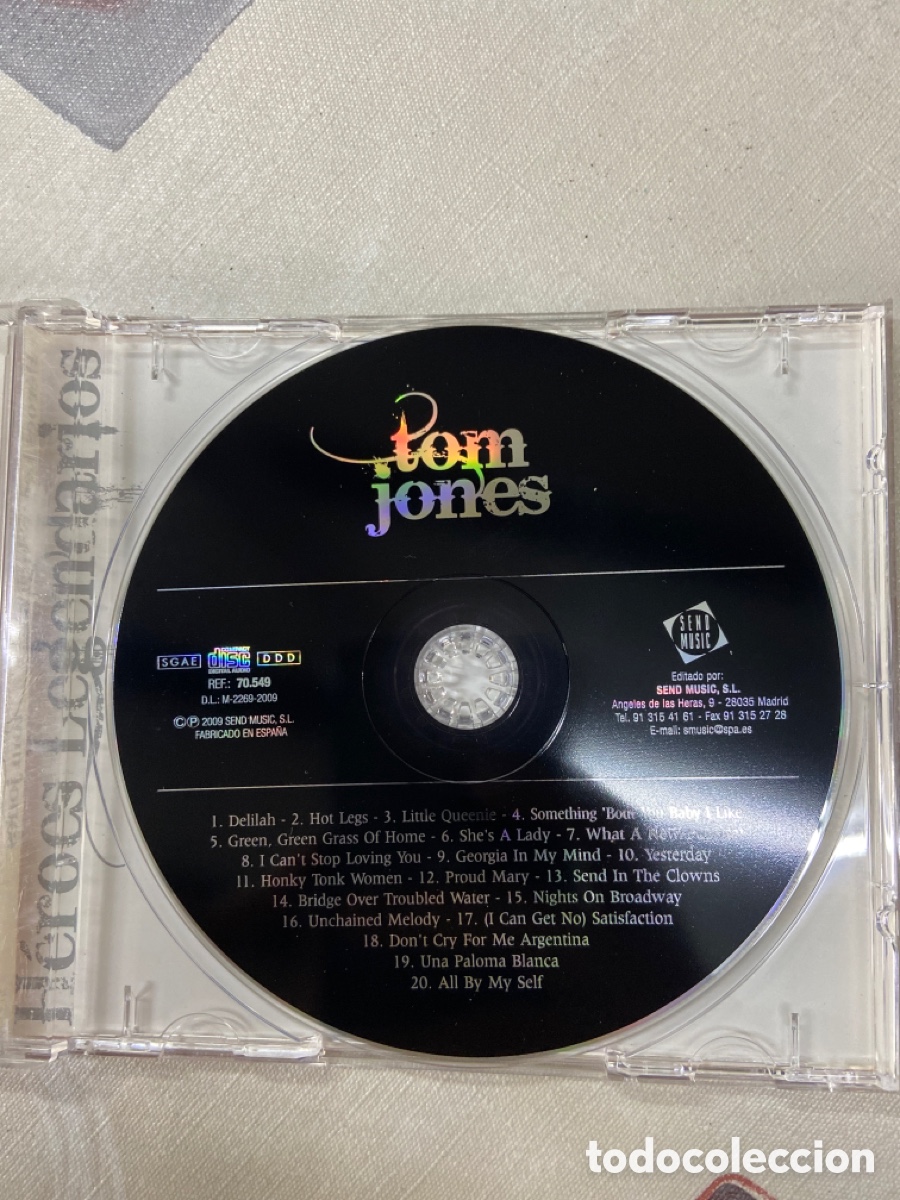 CDs de m&uacute;sica: TOM JONES 20 GRANDES EXITOS - Foto 2
