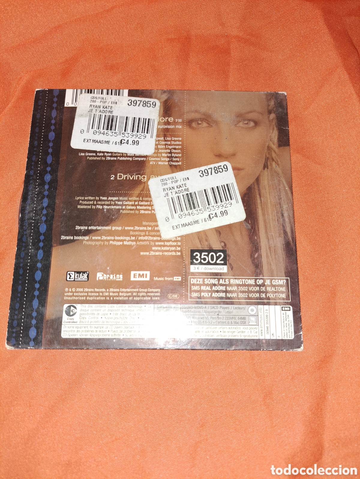 CDs de m&uacute;sica: CD KATE RYAN JE TADORE - Foto 2