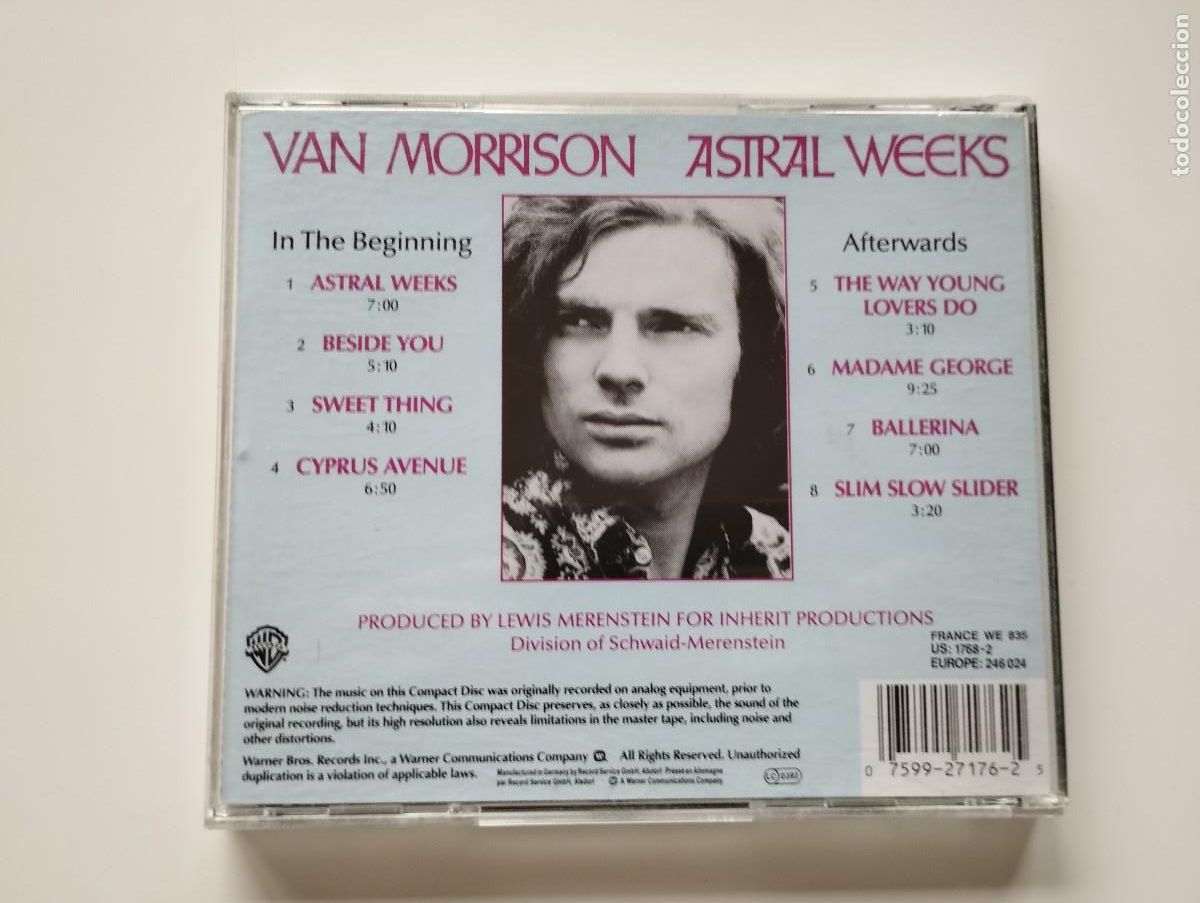 CDs de m&uacute;sica: Van Morrison &ndash; Astral Weeks. PEDIDO M&Iacute;NIMO 5&euro; - Foto 2