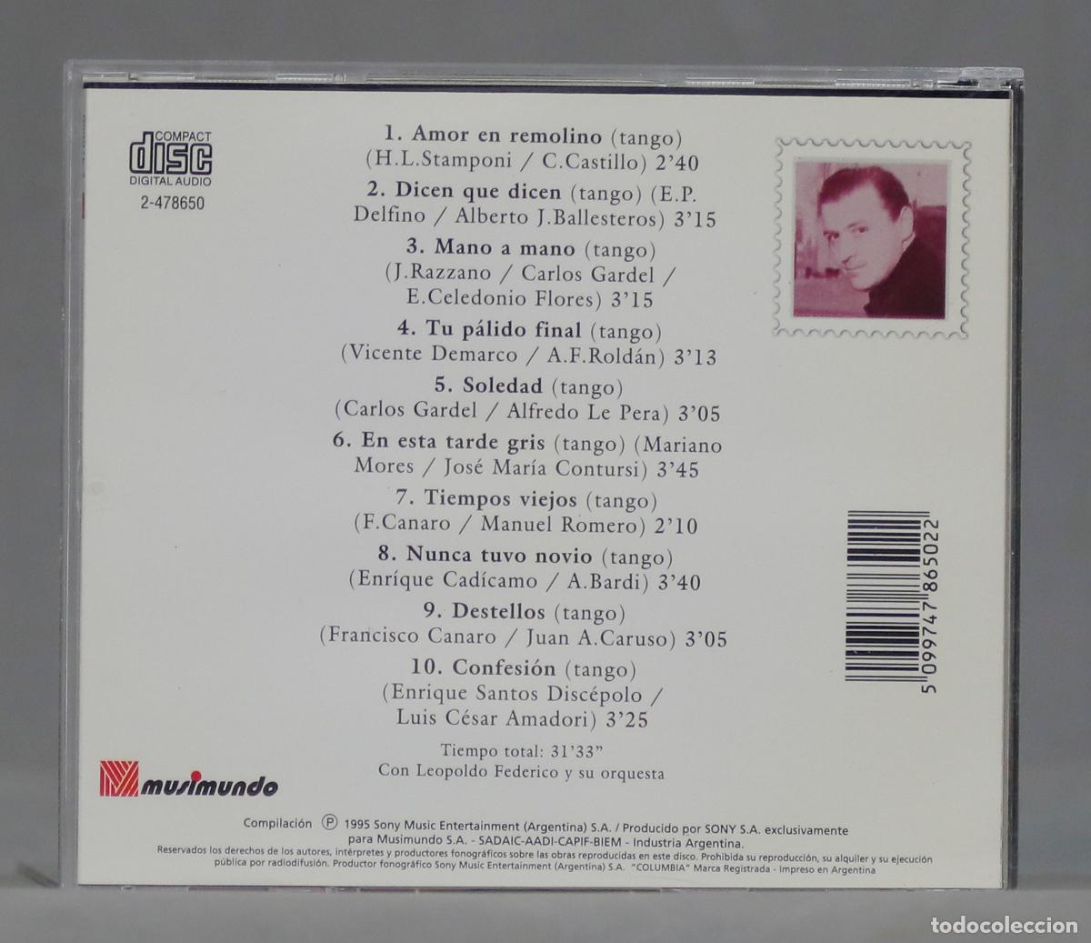 CDs de m&uacute;sica: CD. JULIO SOSA. MUSIMUNDO - Foto 2
