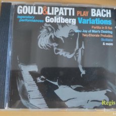 CDs de Música: GOULD & LIPATTI PLAY BACH LEGENDARY PERFORMANCES GOLDBERG VARIATIONS. Lote 380159239