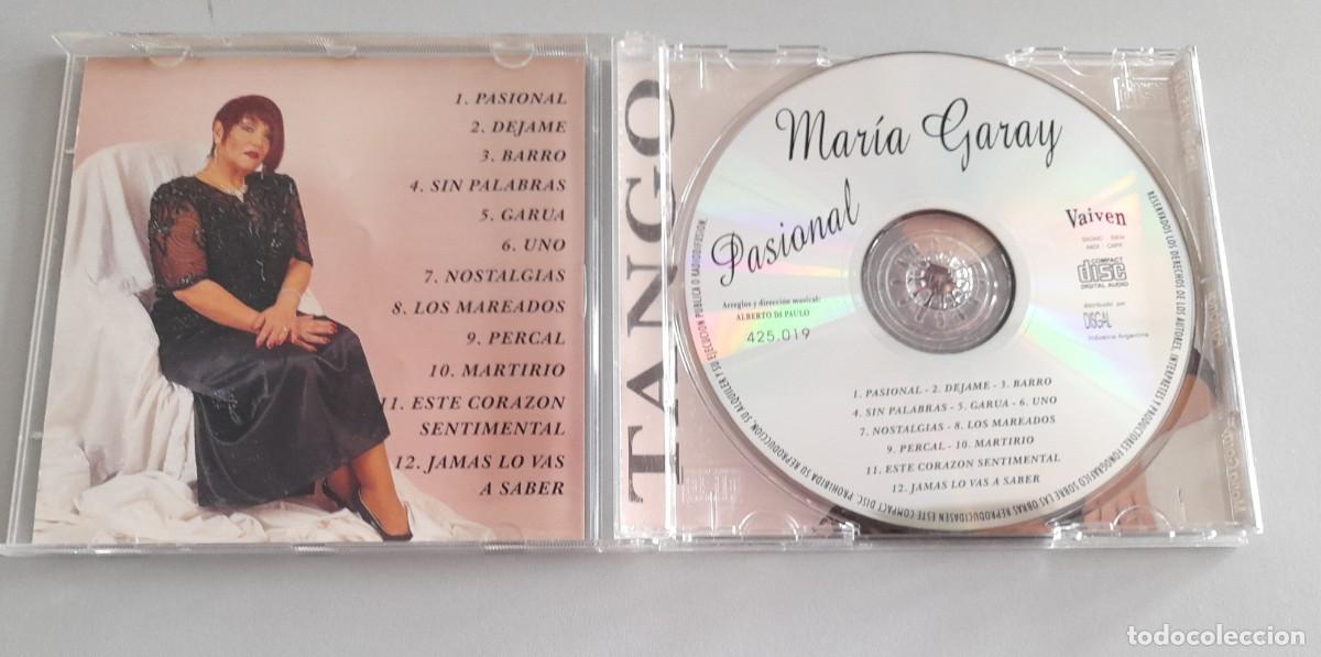 CDs de m&uacute;sica: CD MARIA GARAY, PASIONAL - Foto 3