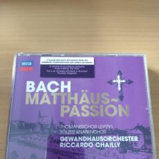CDs de Música: BACH ST. MATTHEW PASSION GEWANDHAUSORCHESTER RICARDO CHAILLY. Lote 380169009