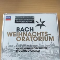 CDs de Música: BACH WEIHNACHTS~ ORATORIUM DRESDNER KAMMERCHOR GEWANDHAUSORCHESTER RICCARDO CHAILLY. Lote 380184779