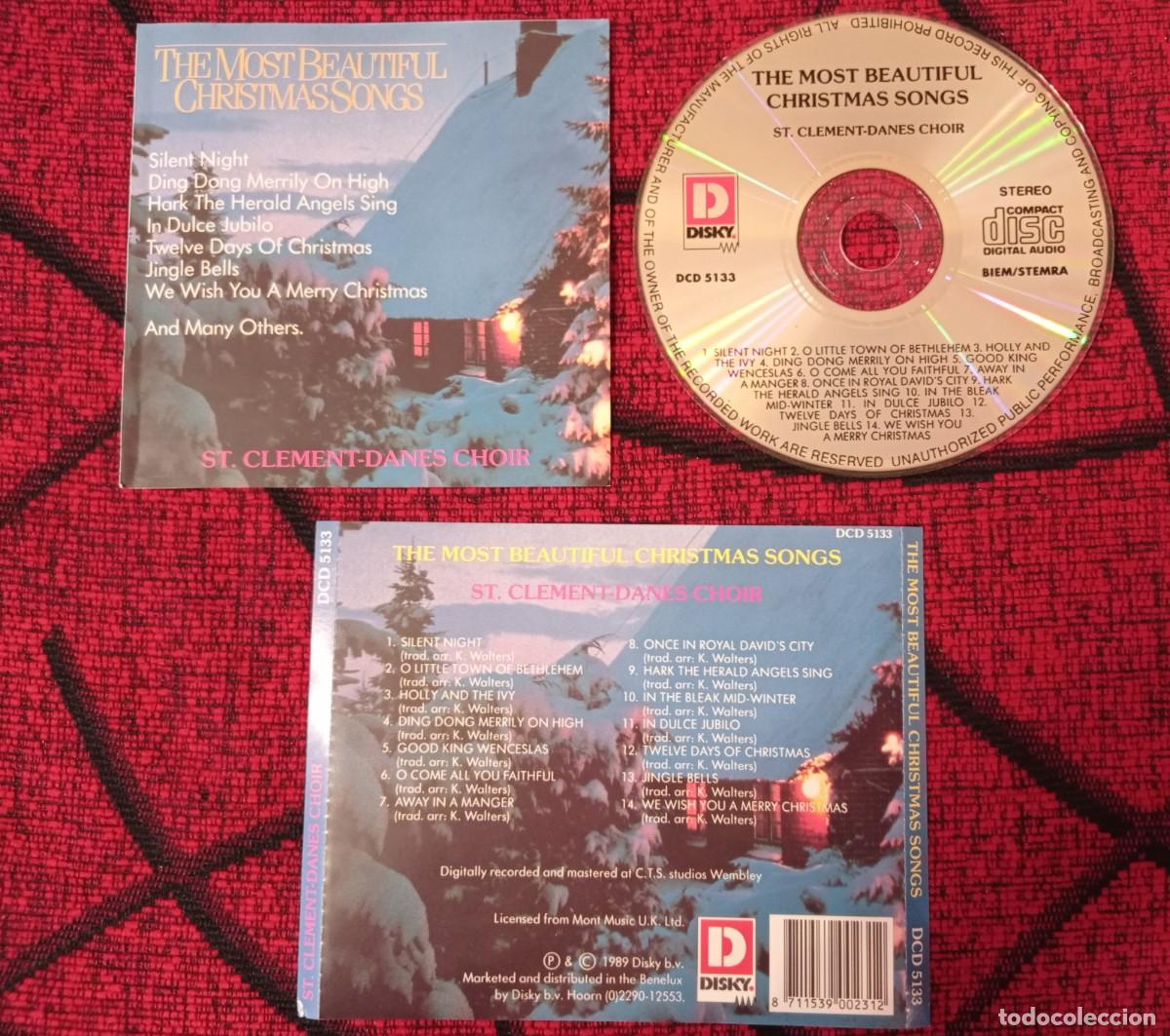 CDs de m&uacute;sica: ST. CLEMENT-DANES CHOIR **The Most Beautiful Christmas Songs ** CD ORIGINAL 1989 UK