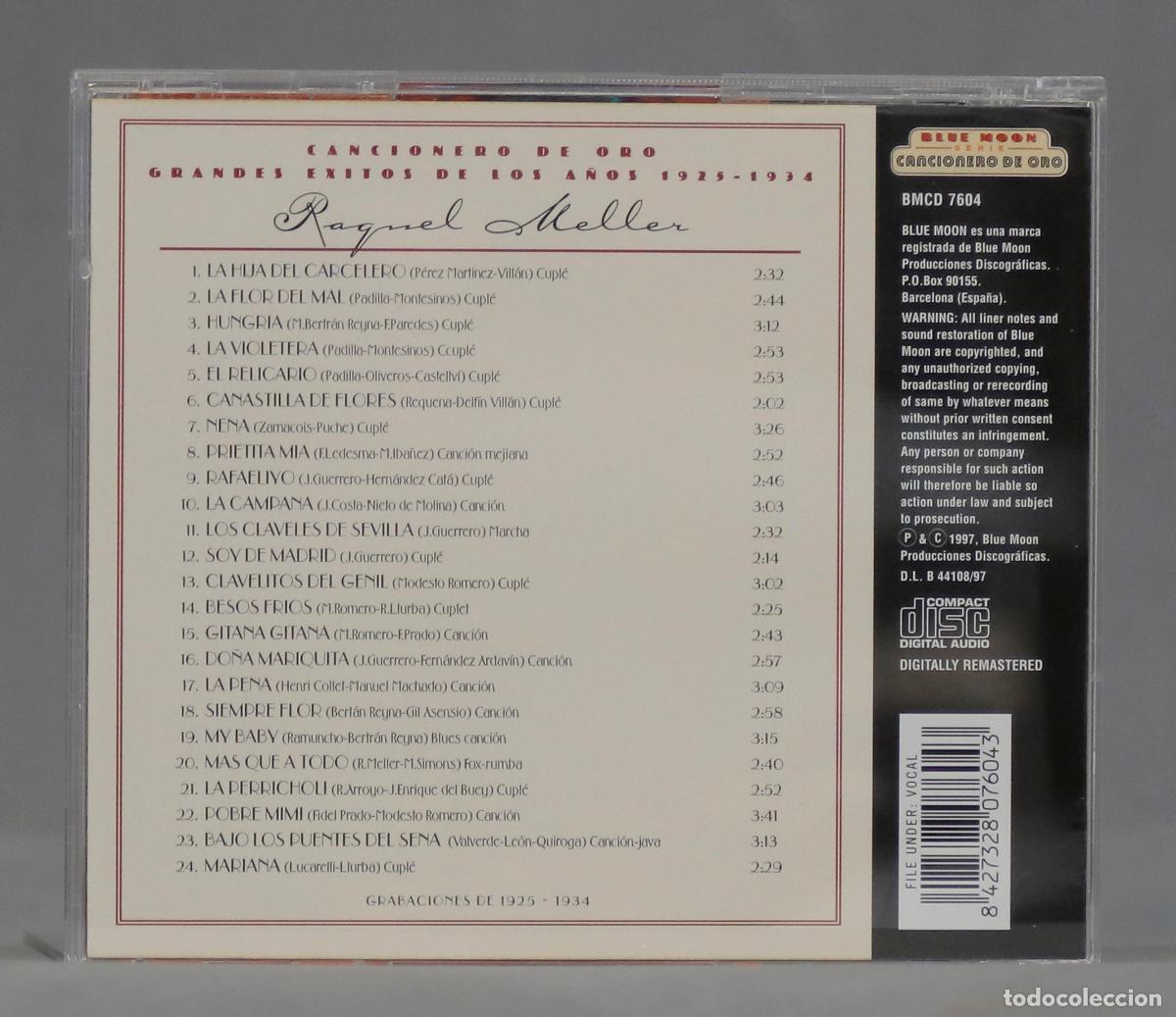 CDs de m&uacute;sica: CD. Raquel Meller - Violetera - Foto 2