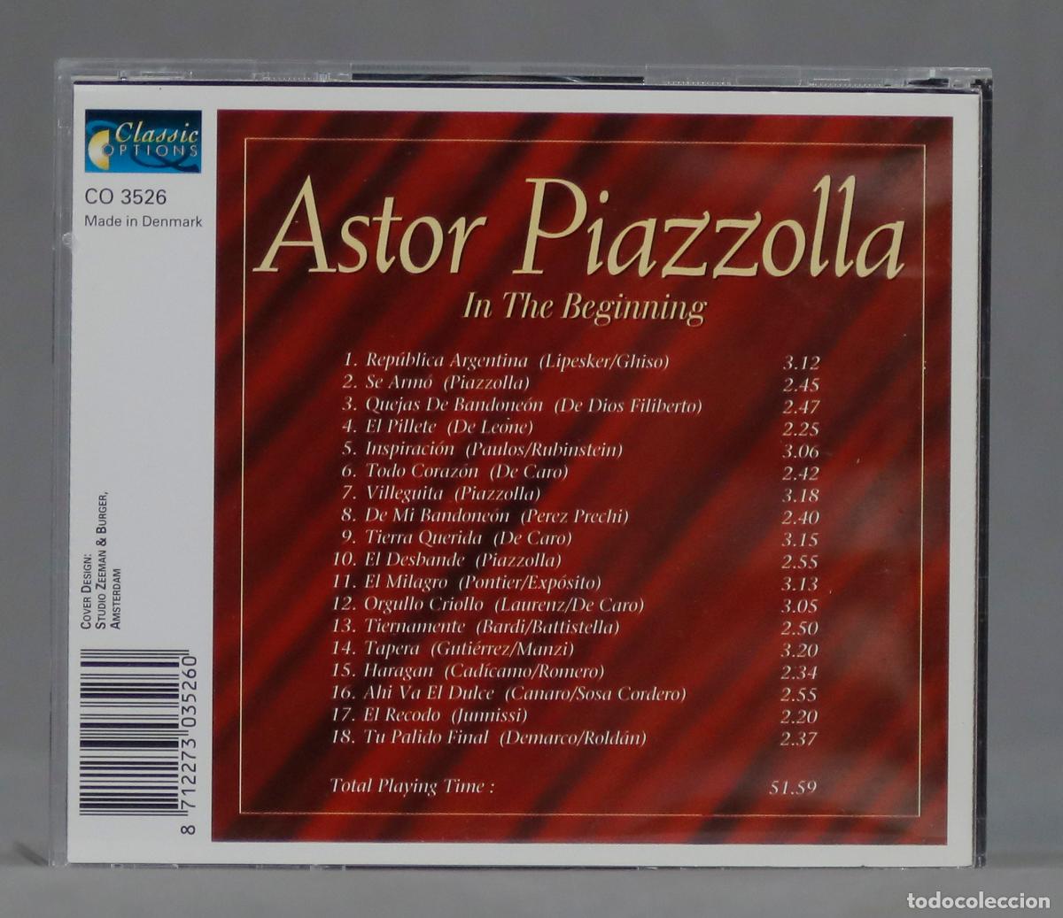 CDs de m&uacute;sica: CD. In the Beginning. Astor Piazzolla - Foto 2