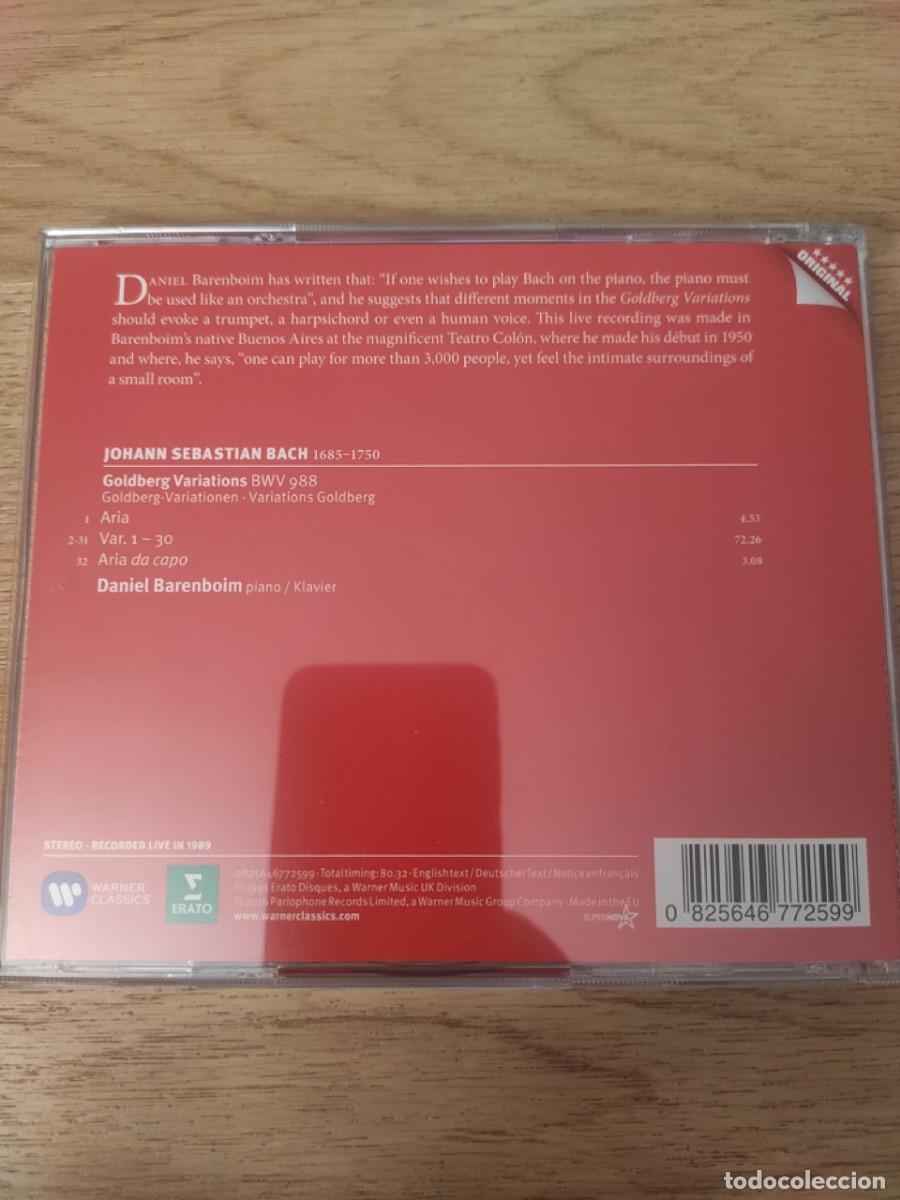 CDs de m&uacute;sica: Bach Goldberg Variations DANIEL BARENBOIM - Foto 2