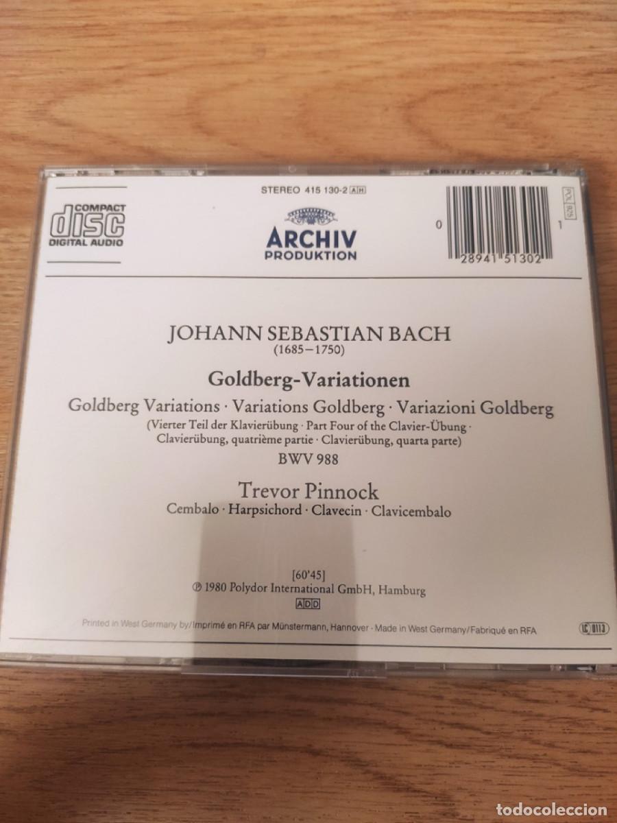 CDs de m&uacute;sica: Bach Goldberg Variations TREVOR PINNOCK - Foto 2