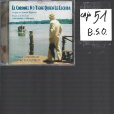 CDs de Música: CORONEL NO TIENE QUIEN LE ESCRIBA BANDA SONORA ORIGINAL. Lote 380554874
