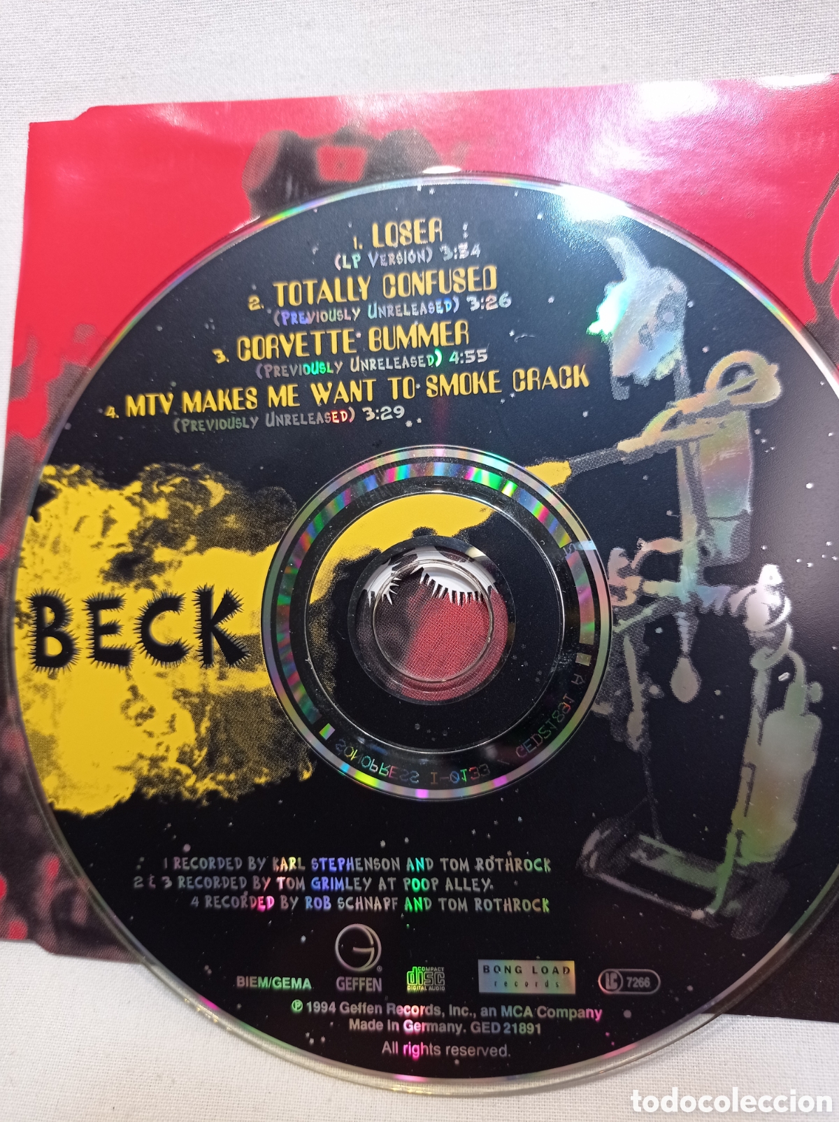 CDs de m&uacute;sica: CD SINGLE BECK LOSER. SIN CAJA - Foto 2