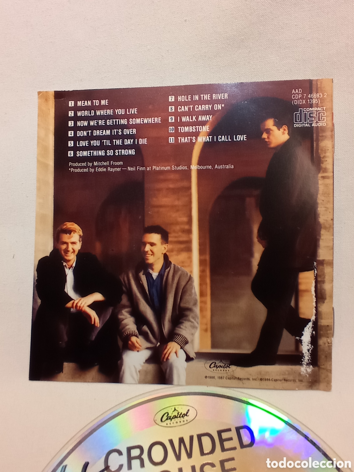 CDs de m&uacute;sica: CD CROWDED HOUSE. 1986. SIN CAJA - Foto 2