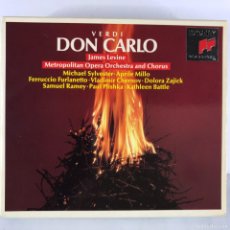 CDs de Música: MICHAEL SYLVESTER, APRILE MILLO ● JAMES LEVINE - DON CARLO ● 3 X CD BOX. Lote 380727804