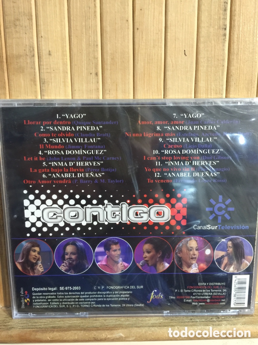 CDs de m&uacute;sica: MARIA DEL MONTE PRESENTA : CONTIGO CD - Precintado - - Foto 2