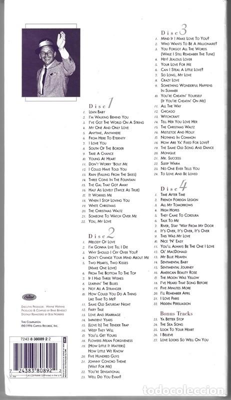 CDs de m&uacute;sica: FRANK SINATRA THE COMPLETE CAPITOL SINGLES COLLECTION (LIBRO + 4 CD) - Foto 2