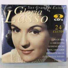 CDs de Música: GLORIA LASSO ● SUS GRANDES ÉXITOS 24 ÉXITOS ● 2 X CD, ALBUM, COMPILATION SPAIN 2003. Lote 380818629