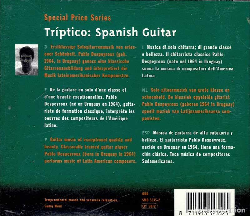 CDs de m&uacute;sica: Pablo Despeyroux - Tr&iacute;ptico: Spanish Guitar. CD - Foto 2