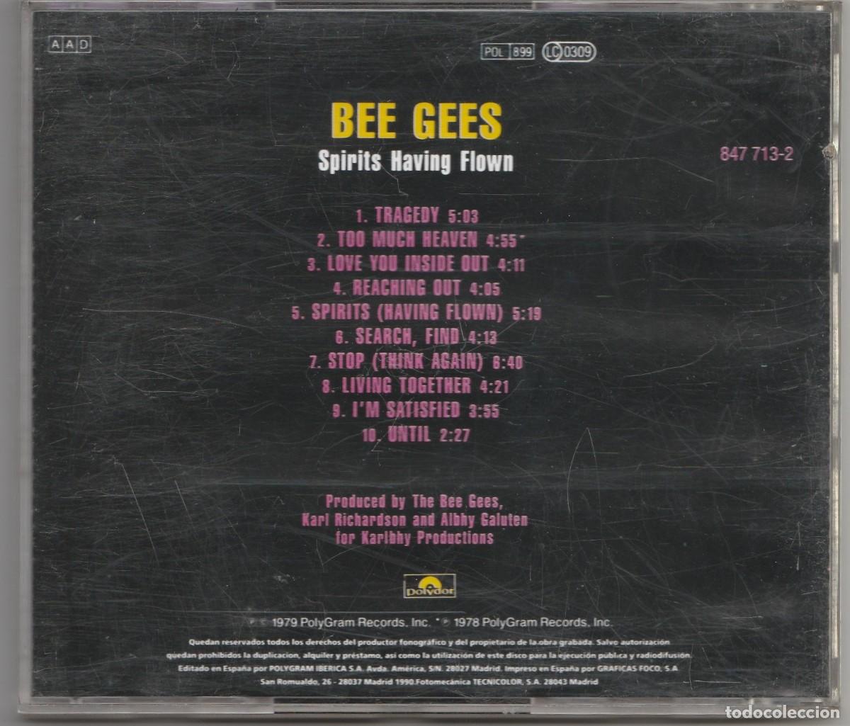 CDs de m&uacute;sica: CD BEE GEES - SPIRITS HAVING FLOWN - Foto 2