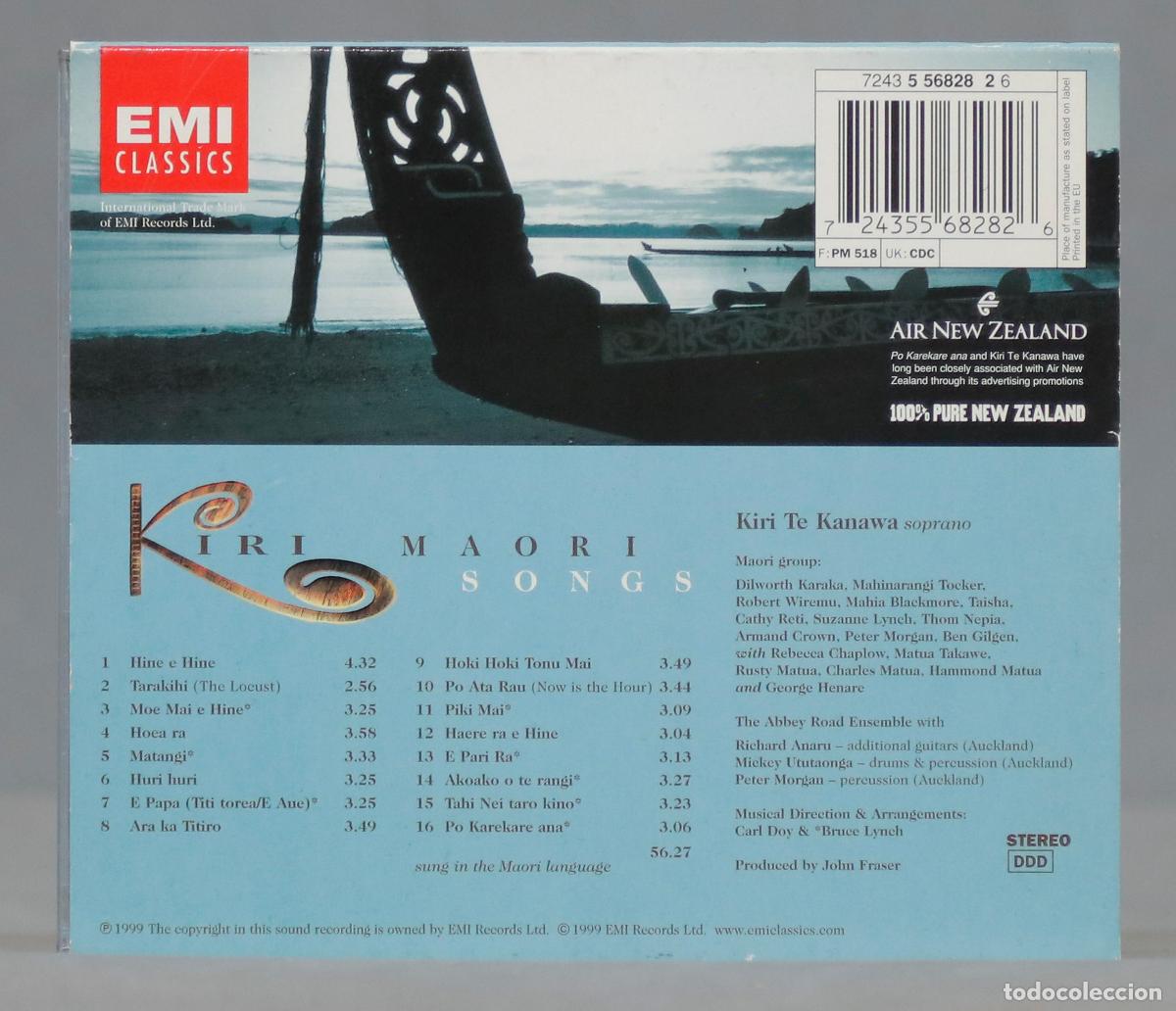CDs de m&uacute;sica: CD. Kiri &ndash; Maori Songs - Foto 2