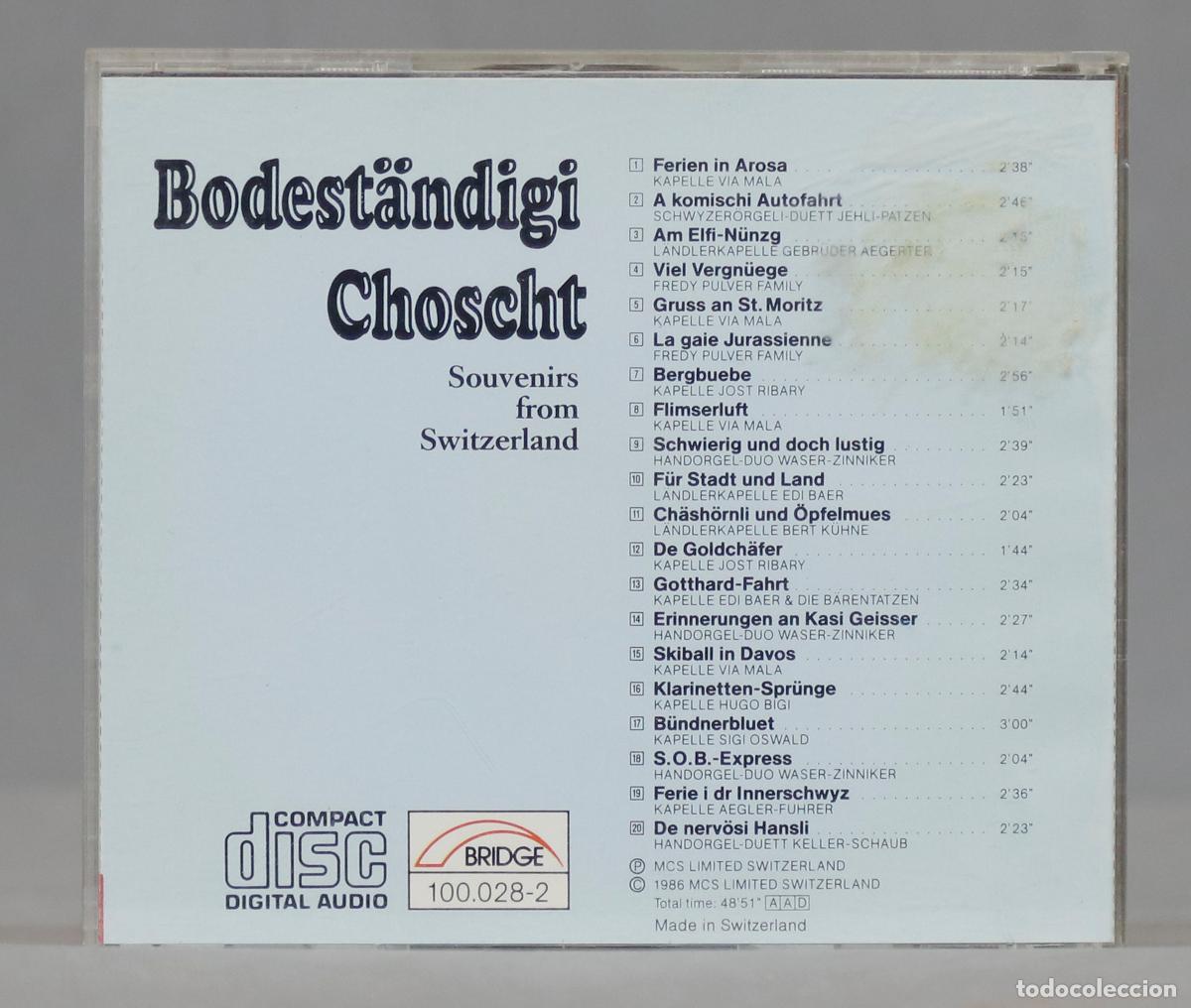 CDs de m&uacute;sica: CD. Bodest&auml;ndigi Choscht - Foto 2