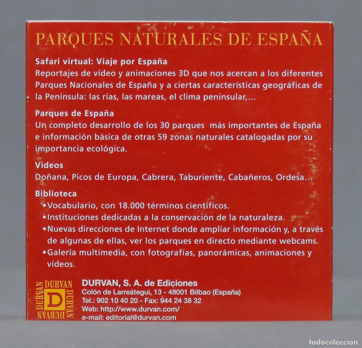 CDs de m&uacute;sica: CD. PARQUES NATURALES DE ESPA&Ntilde;A - Foto 2