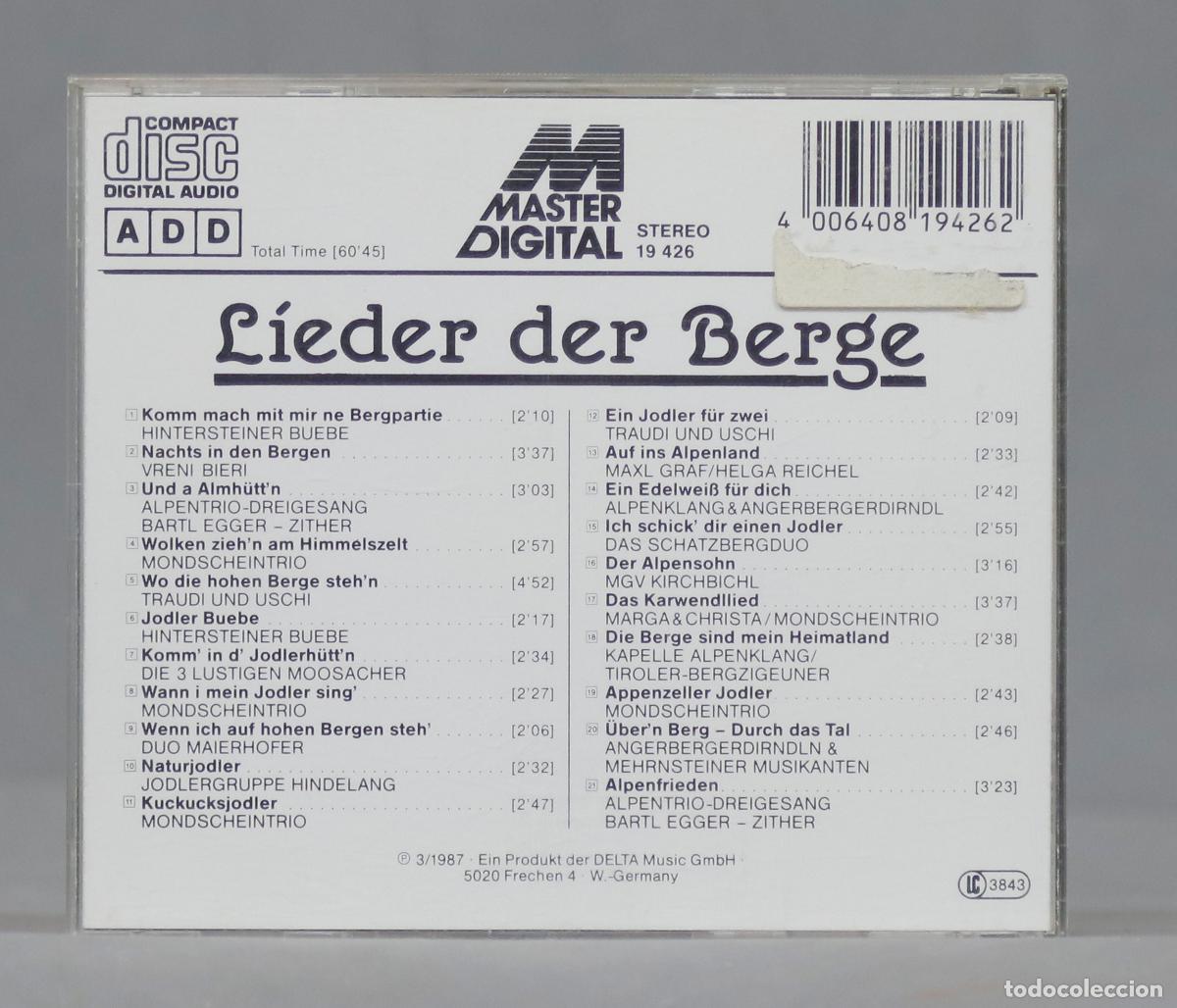 CDs de m&uacute;sica: CD. Lieder der Berge - Foto 2