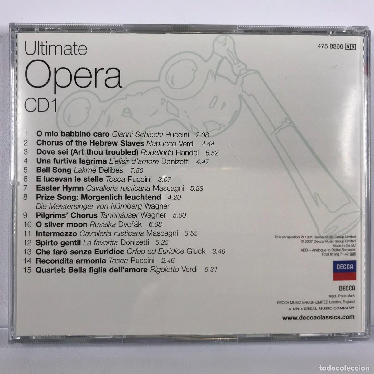 CDs de m&uacute;sica: Ultimate Opera ● The Essential Masterpieces ● 5 x CD, Compilation Box Set 2007 - Foto 7