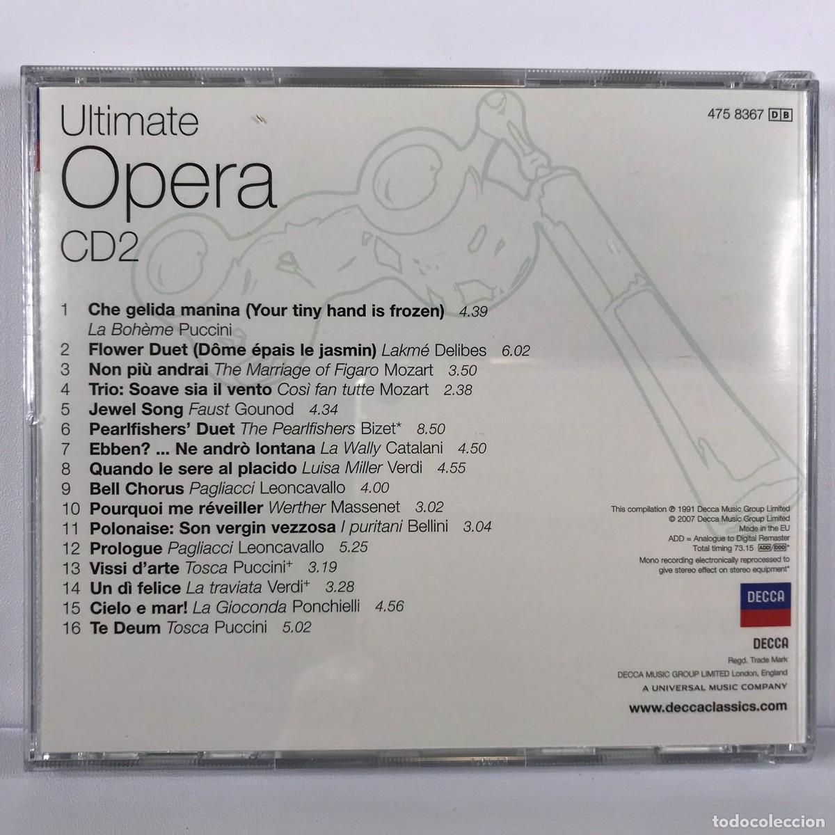 CDs de m&uacute;sica: Ultimate Opera ● The Essential Masterpieces ● 5 x CD, Compilation Box Set 2007 - Foto 9