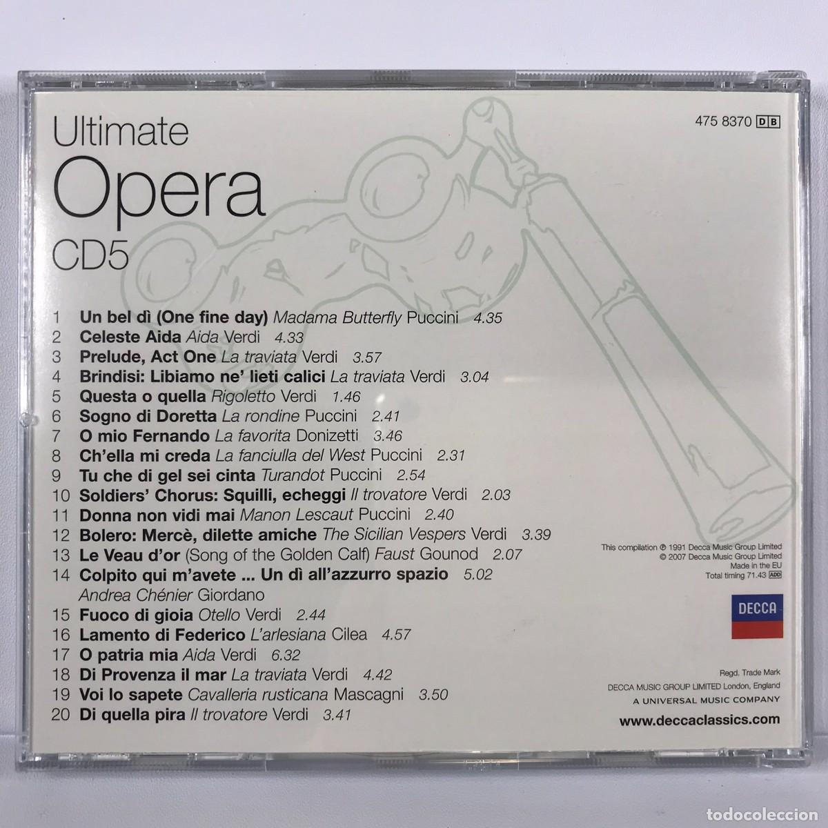 CDs de m&uacute;sica: Ultimate Opera ● The Essential Masterpieces ● 5 x CD, Compilation Box Set 2007 - Foto 15