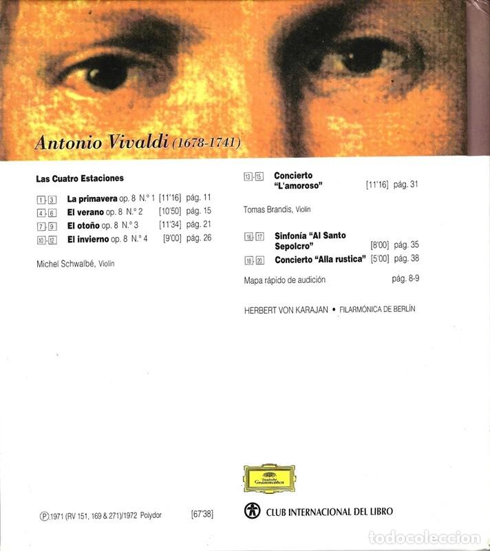 CDs de m&uacute;sica: VIVALDI ANTONIO (LIBRO CD) - Foto 2