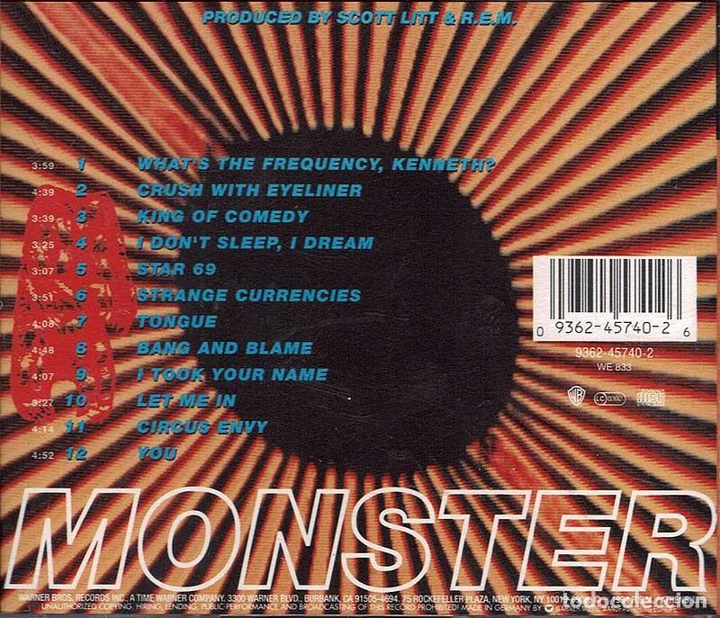 CDs de m&uacute;sica: R.E.M. - Monster. CD - Foto 2