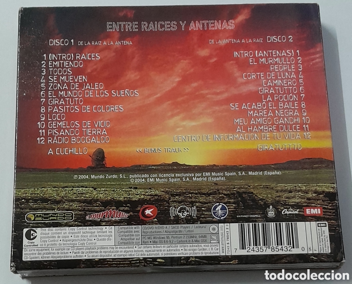 CDs de m&uacute;sica: MACACO - ENTRE RAICES Y ANTENAS - 2 CD DIGIPACK - Foto 2