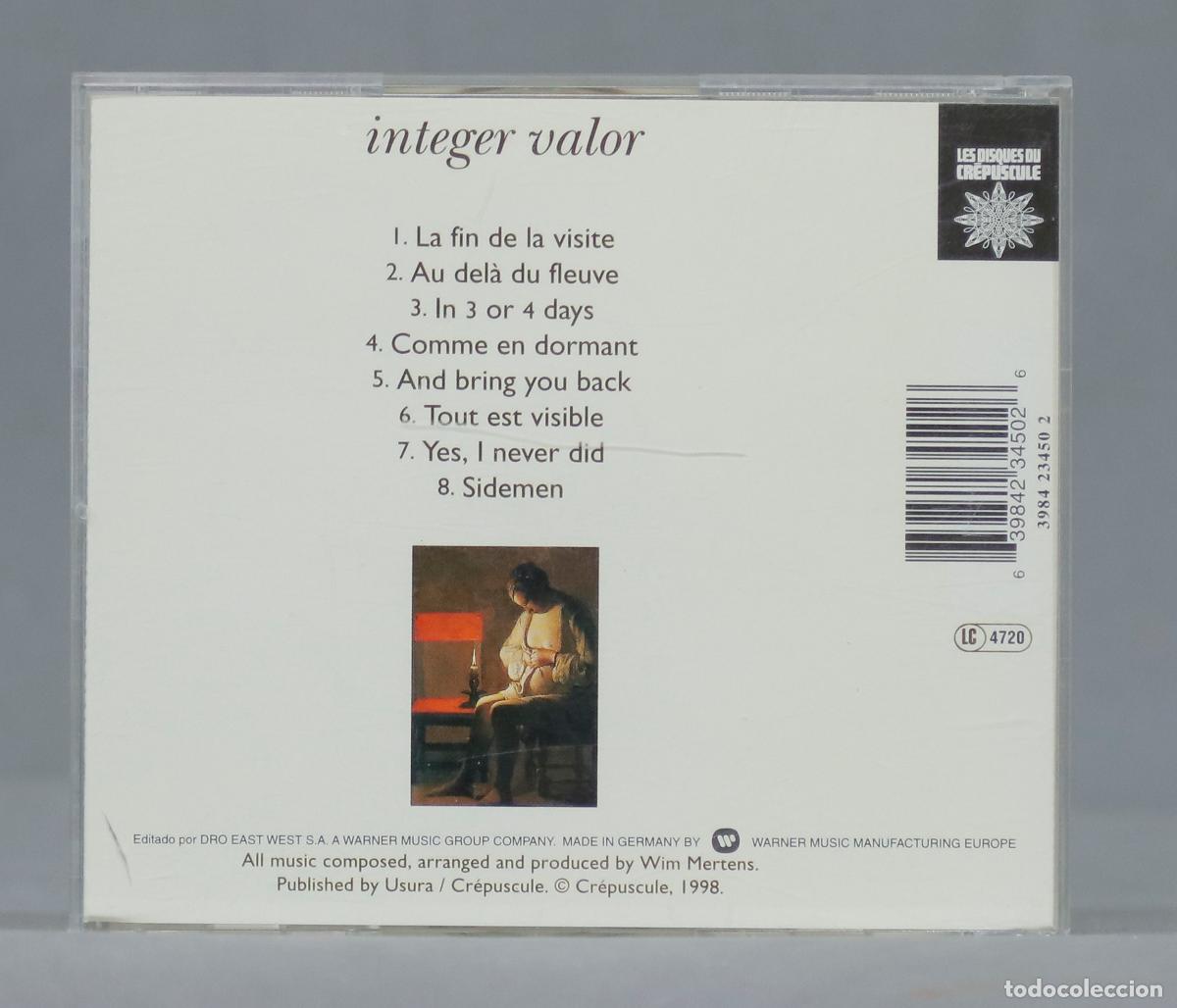 CDs de m&uacute;sica: CD. Wim Mertens &ndash; Integer Valor - Foto 2