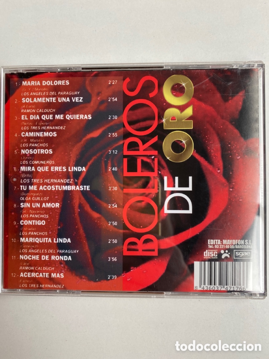 CDs de m&uacute;sica: BOLEROS DE ORO - Foto 2