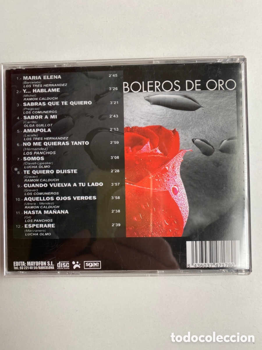 CDs de m&uacute;sica: BOLEROS DE ORO - Foto 2