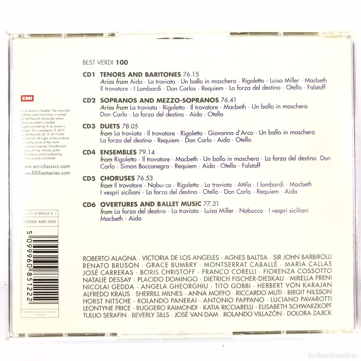 CDs de m&uacute;sica: Verdi ● 100 Best ● 6 x CD, Compilation - Foto 5