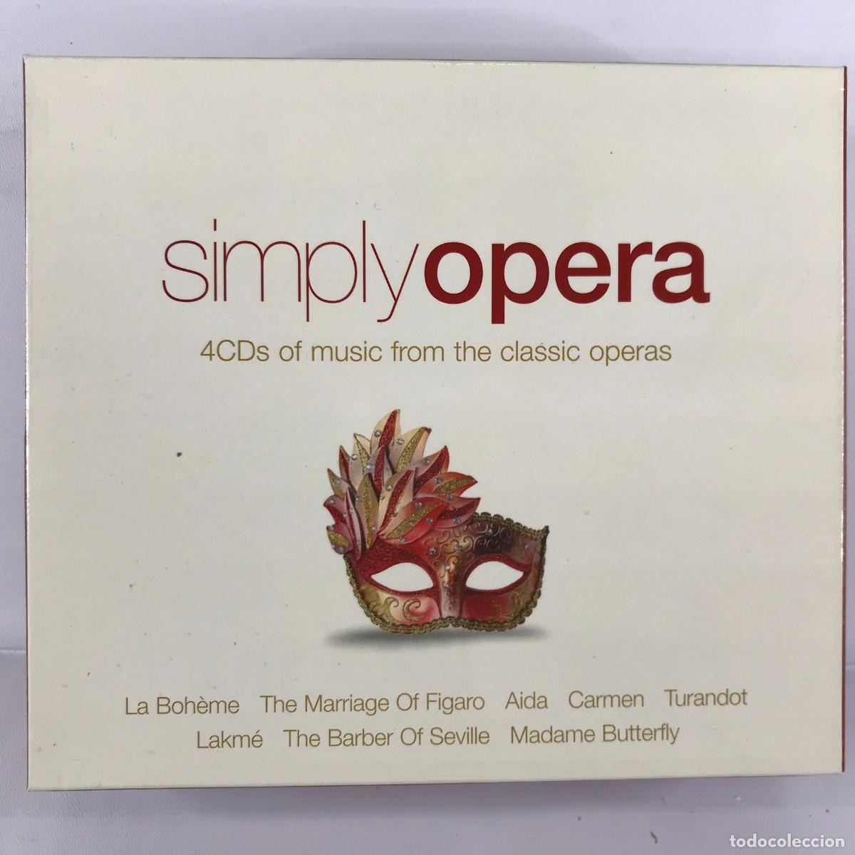 CDs de m&uacute;sica: Various ● Simply Opera ● 4 x CD 2012 - Foto 1