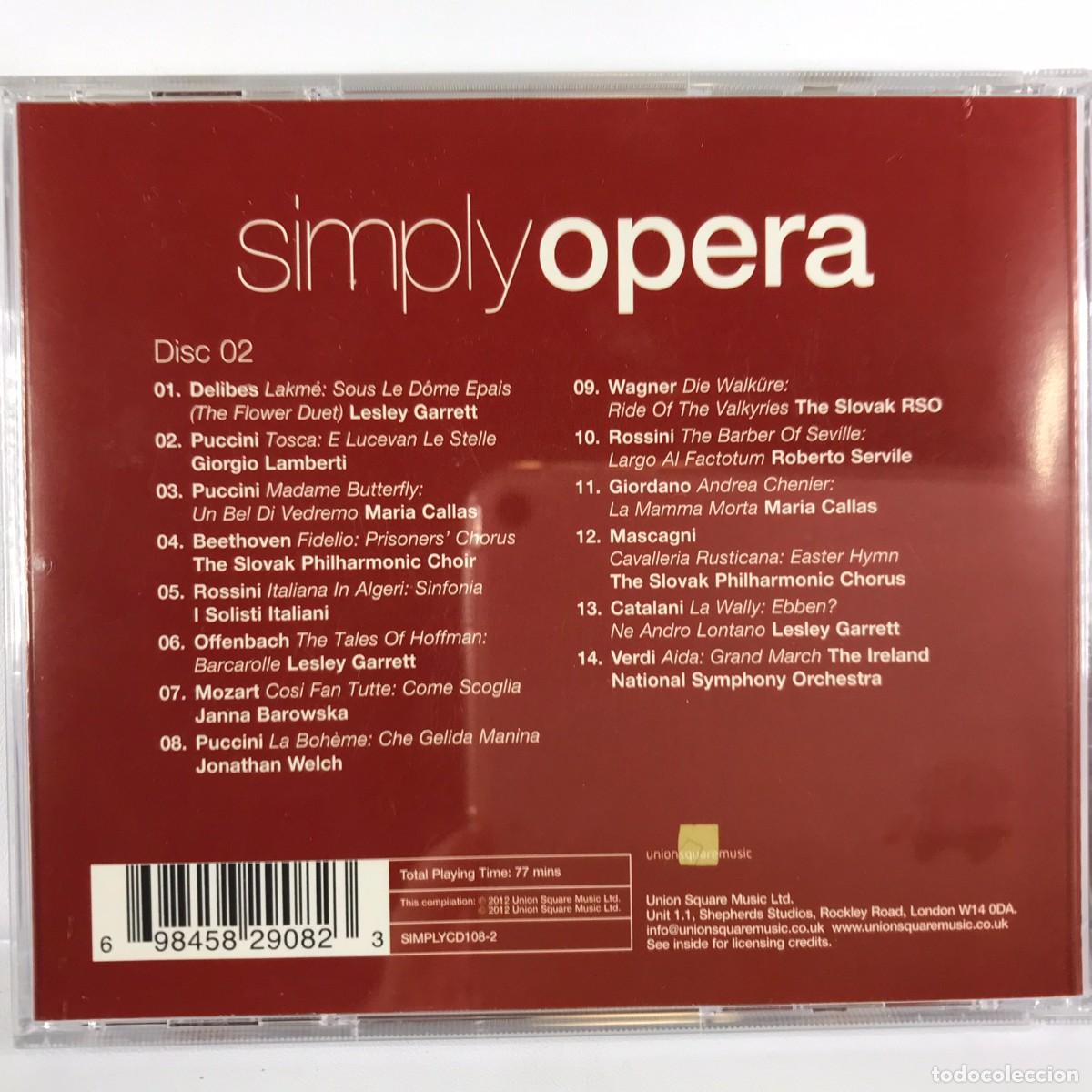CDs de m&uacute;sica: Various ● Simply Opera ● 4 x CD 2012 - Foto 6