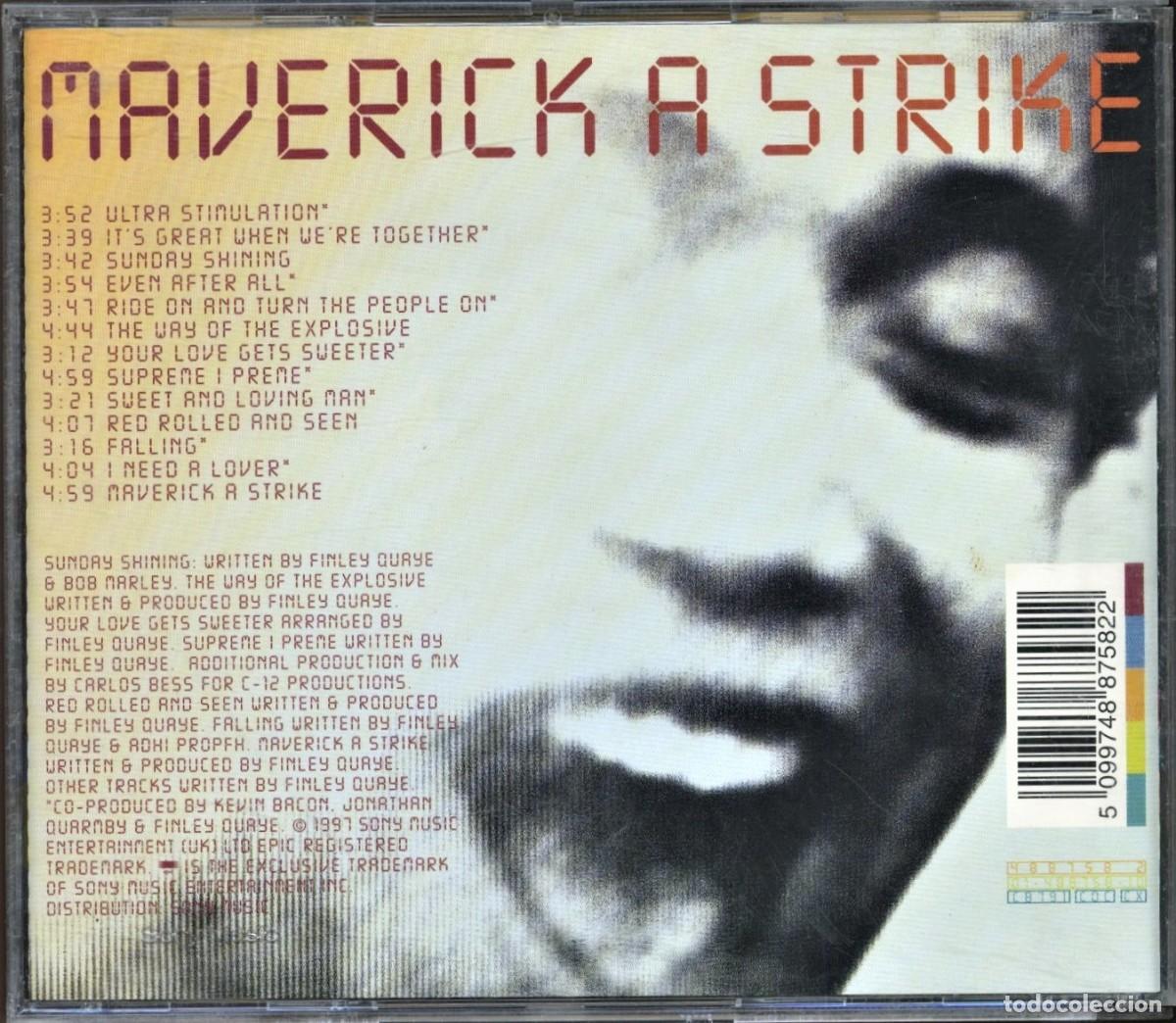 CDs de m&uacute;sica: CD Finley Quaye, Maverick Strike. Reggae - Foto 2