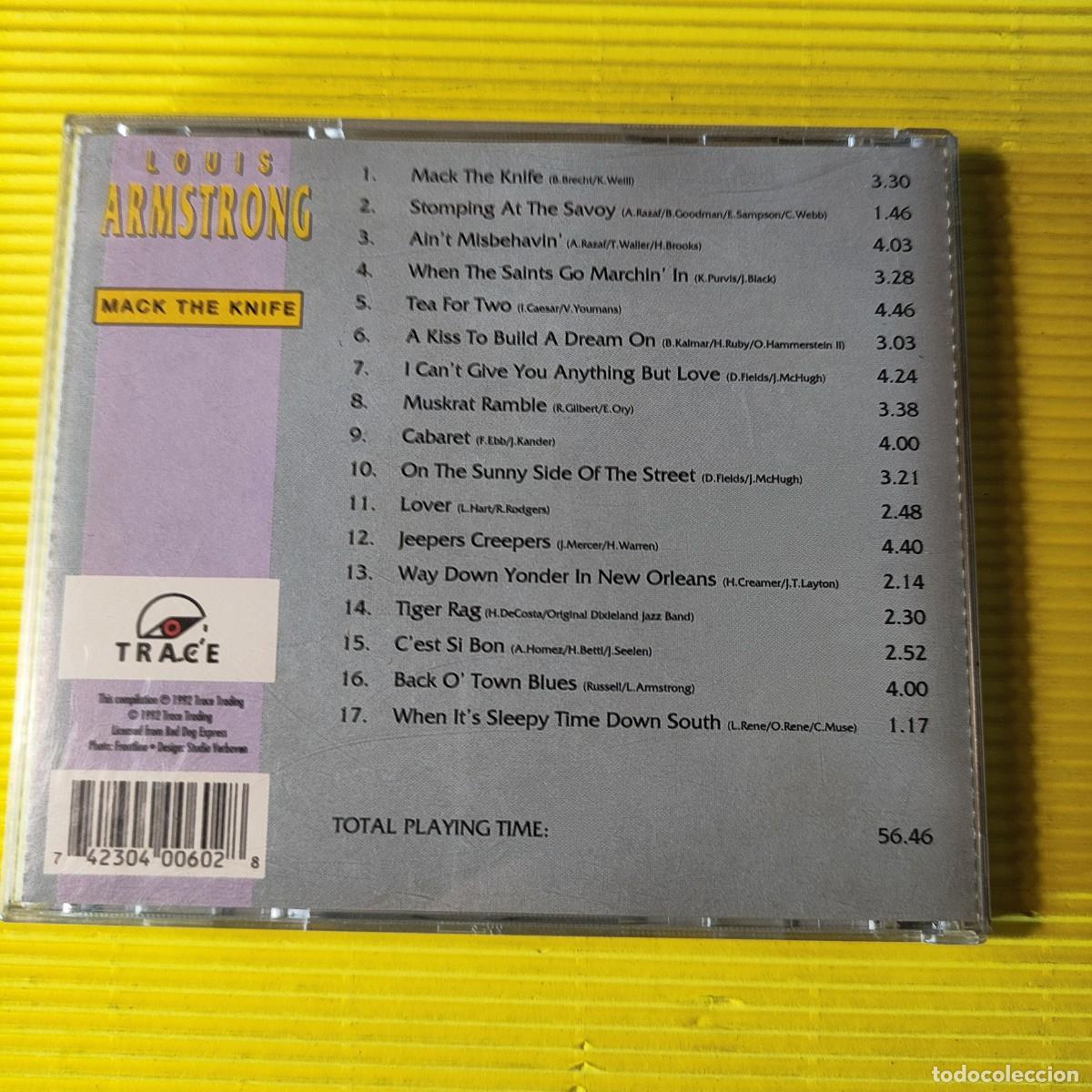 CDs de m&uacute;sica: CD ** LOUIS ARMSTRONG ** MACK THE KNIFE ** TRACE - Foto 4