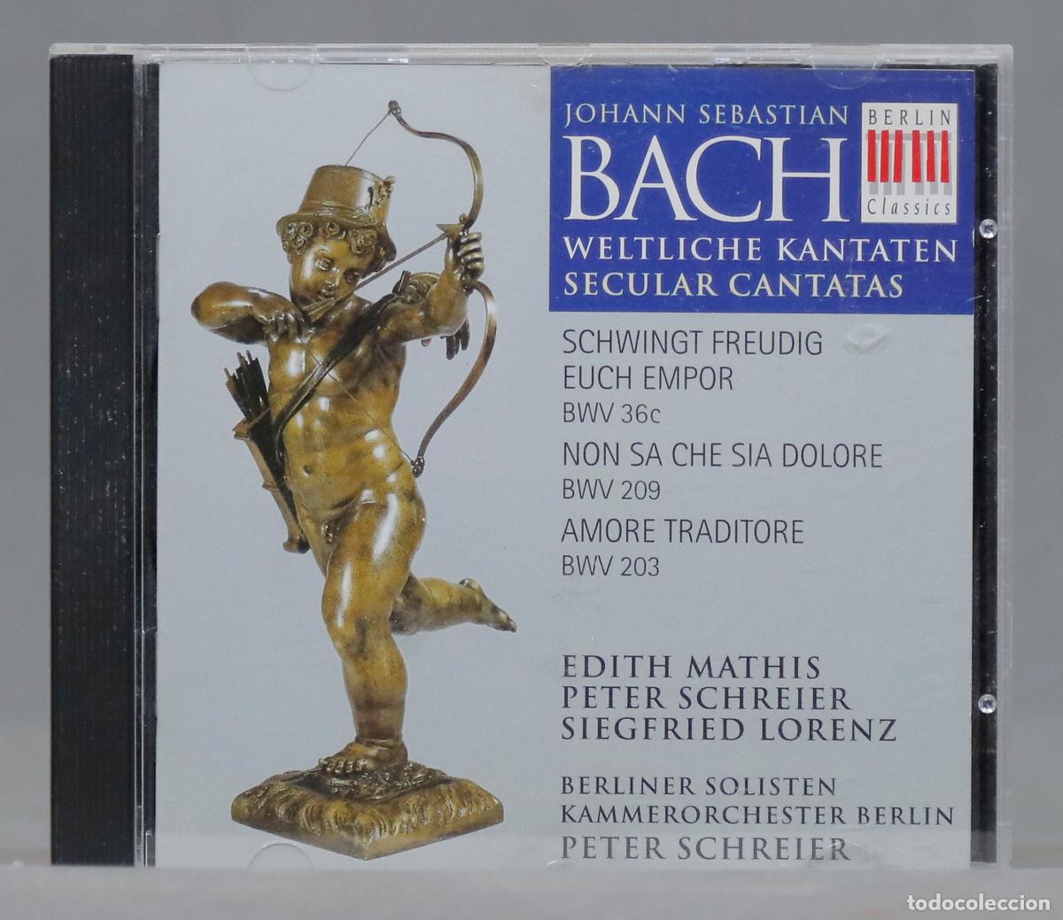 CDs de m&uacute;sica: CD. Schreier. SECULAR CANTATAS. BACH - Foto 1