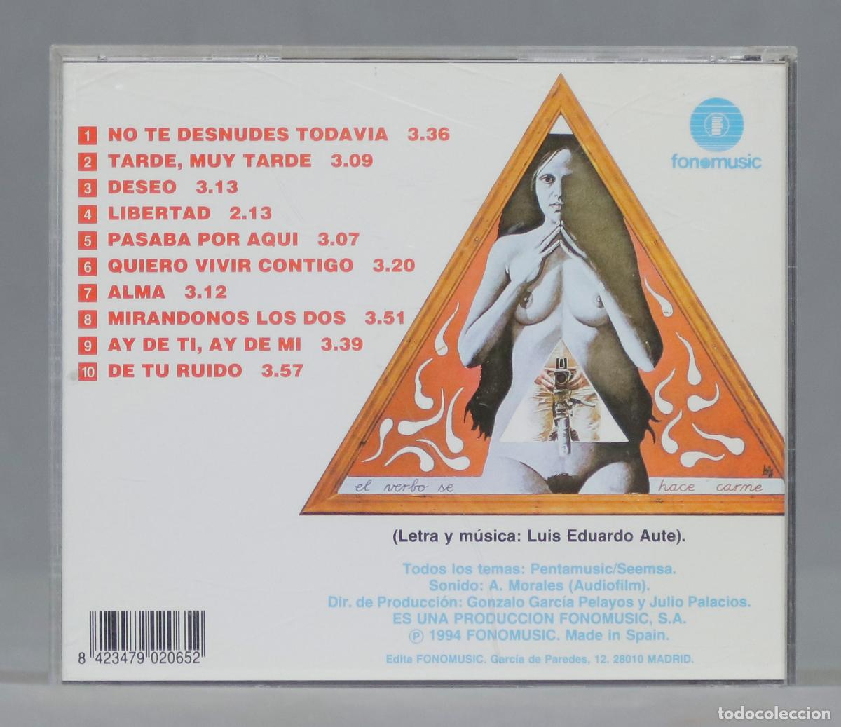 CDs de m&uacute;sica: CD. Luis Eduardo Aute &ndash; Alma - Foto 2