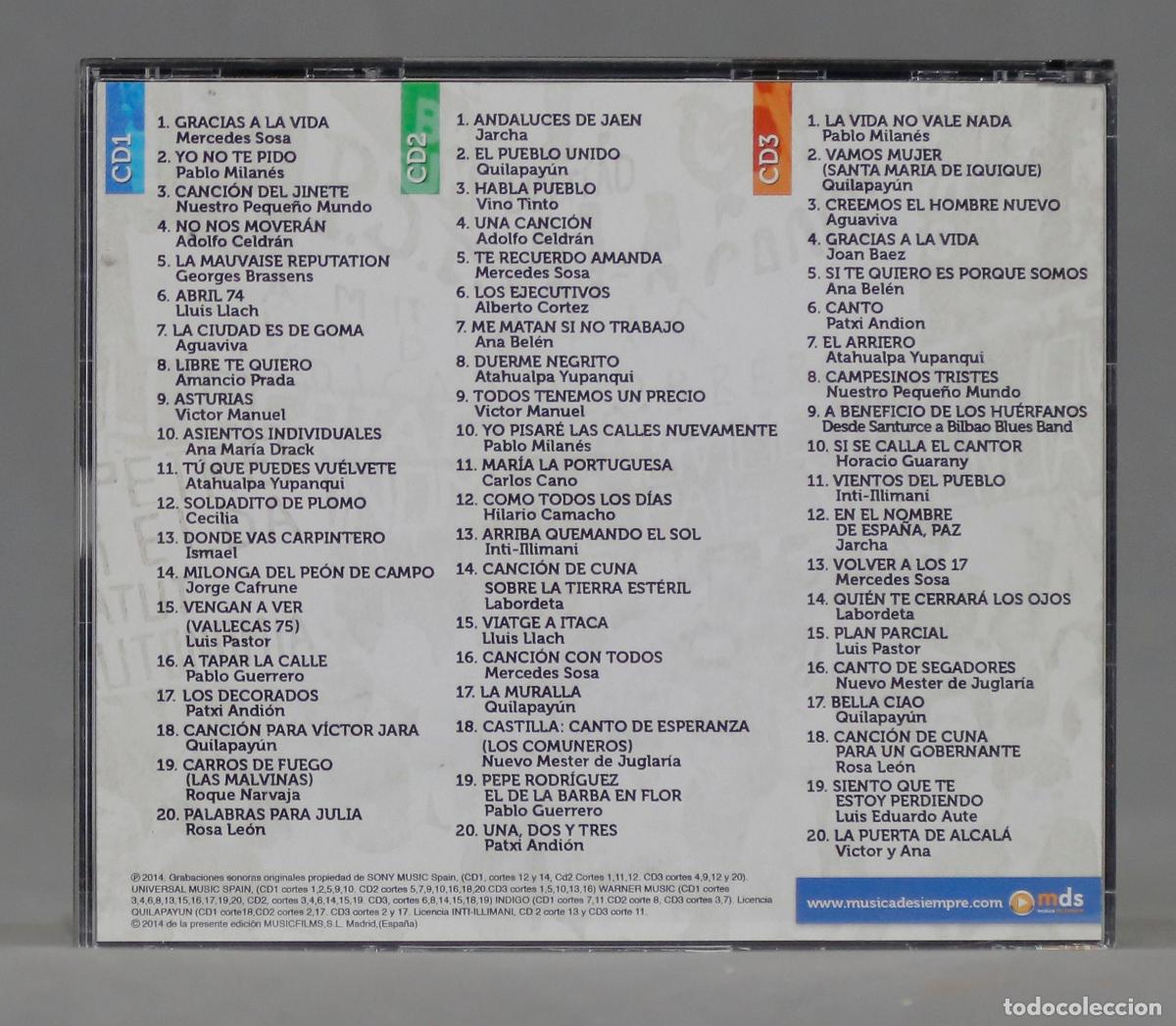 CDs de m&uacute;sica: 3 CD. CANTOS DE LIBERTAD. VOL. 2 - Foto 2